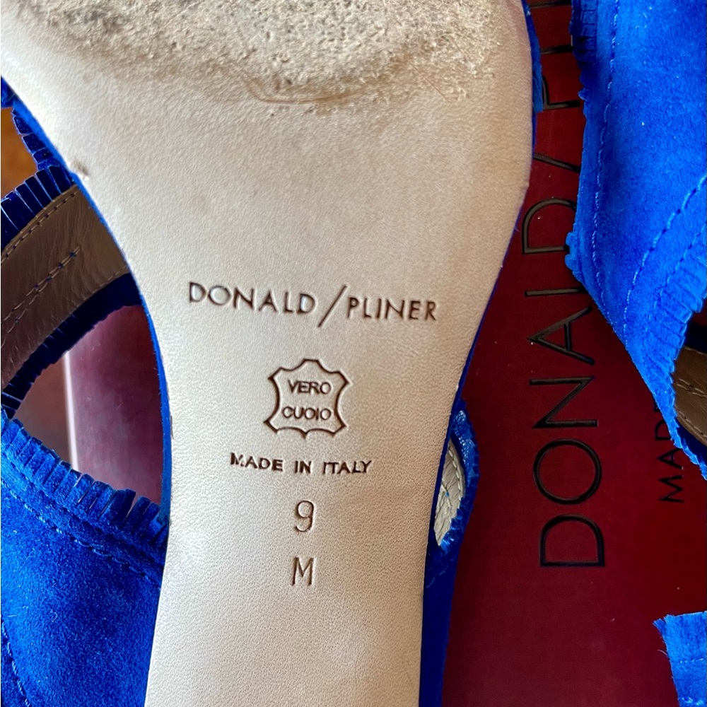 ‼️🎉HOST PICK🎉‼️Donald J. Pliner Block Heels in Royal Blue Suede 9M - Picture 6 of 6